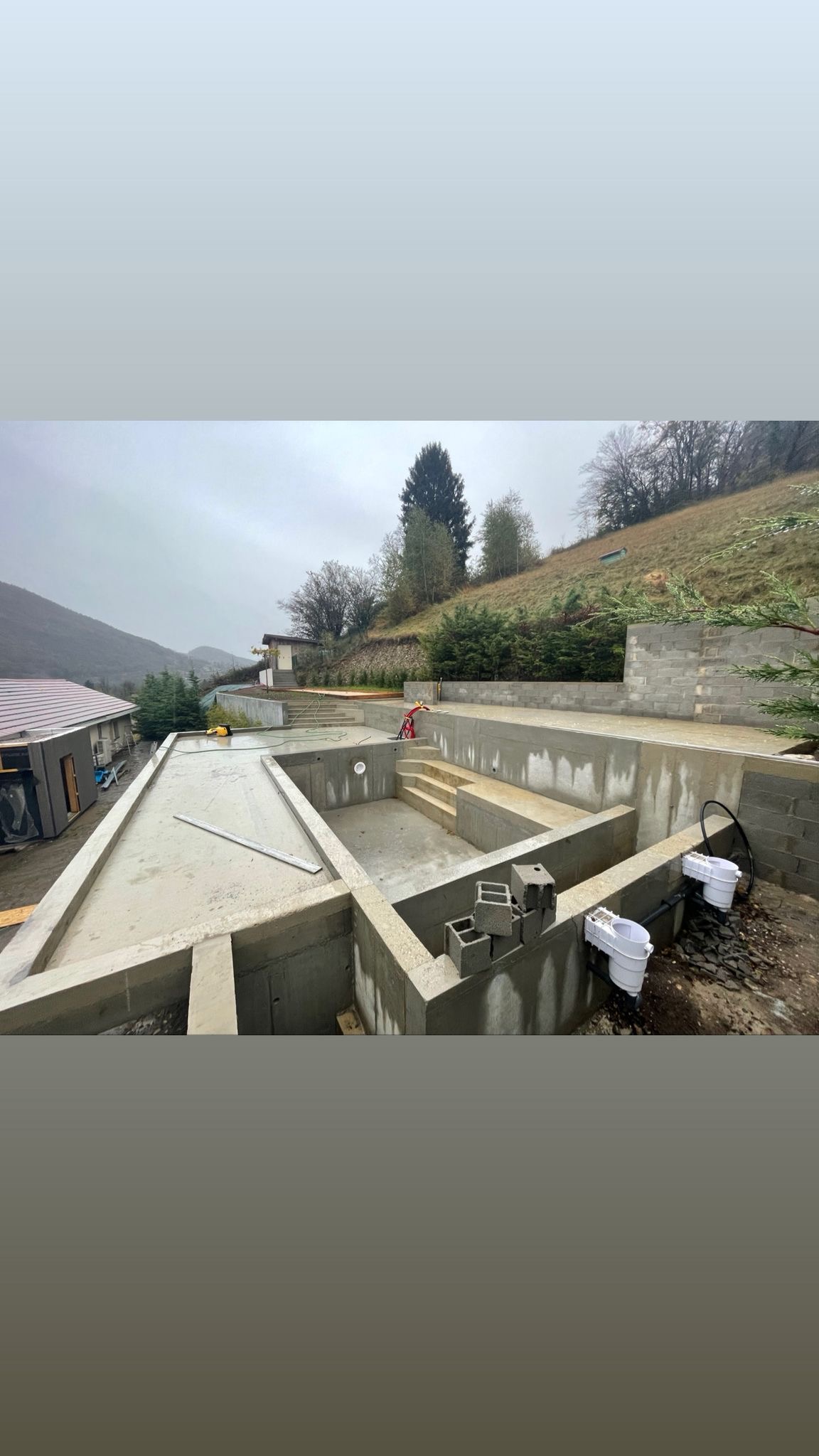 Piscines maçonnées en béton